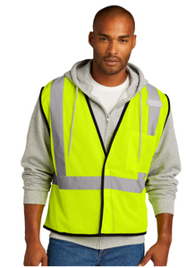 CornerStone ® ANSI 107 Class 2 Economy Mesh One-Pocket Vest